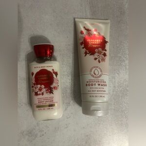Bath & Body Works Japanese Cherry Blossom Body Lotion and Wash Set